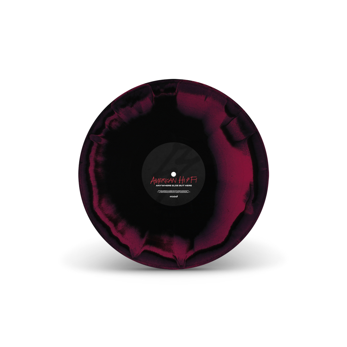 Anywhere Else But Here Hot Pink & Black A/B Side LP