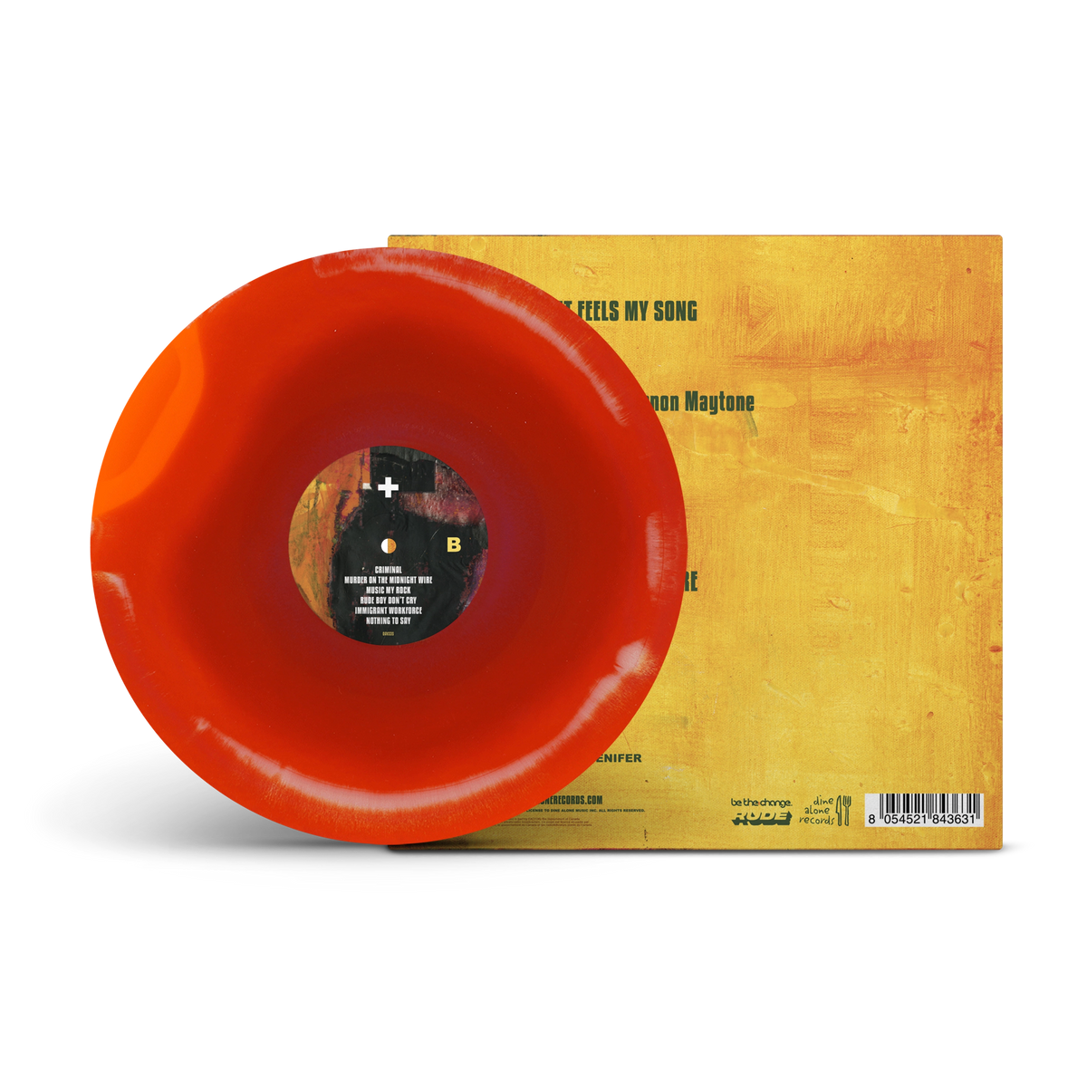 Sounding A Mosaic White, Orange Crush & Grimage Purple Tri-Coloured A/B Side LP
