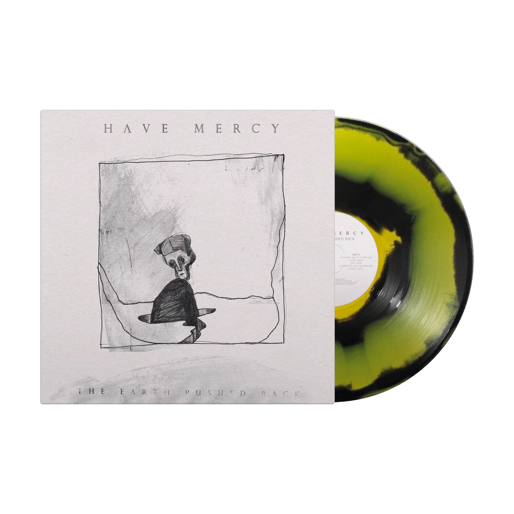 The Earth Pushed Back Yellow & Black Sunburst Vinyl LP