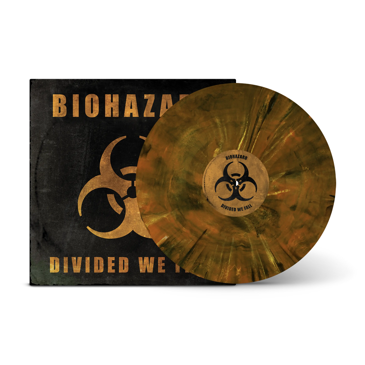 Divided We Fall Orange Crush, Black, White Marbled LP