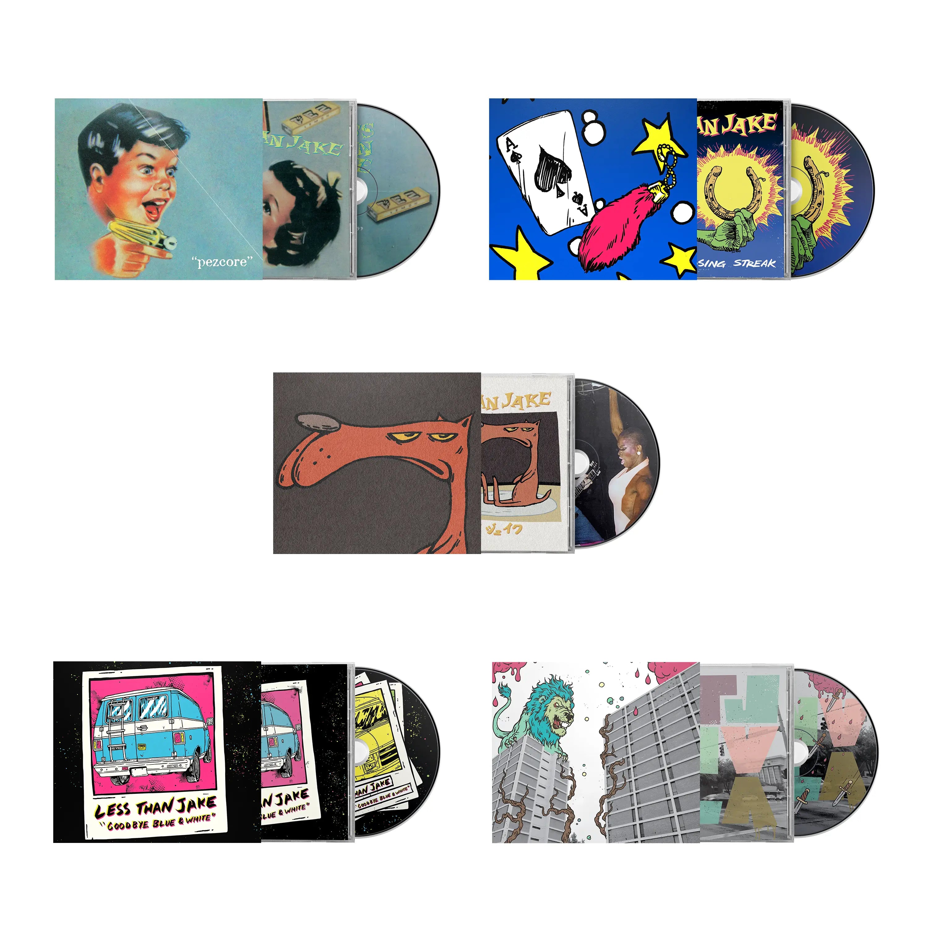 Less Than Jake CDs Bundle (Forever Versions) – Rude Records Shop