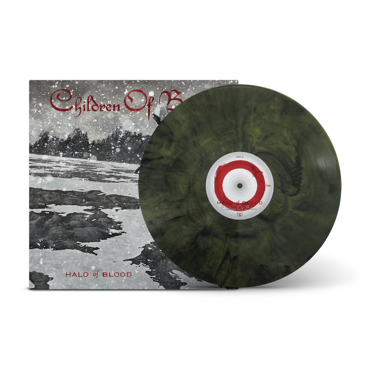 Halo Of Blood Yellow & Black Marble LP