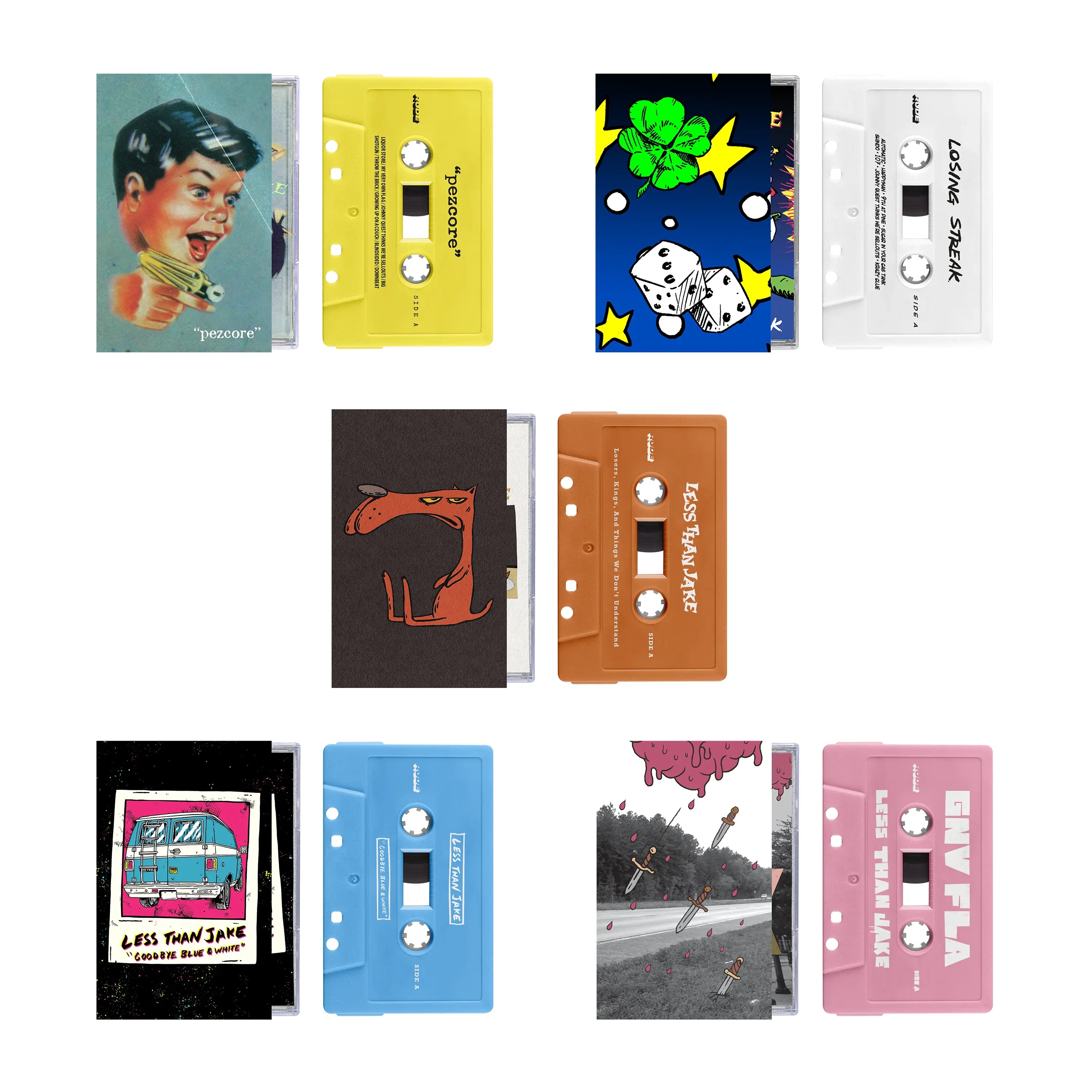 Never Get Weary［カセット］ Less Than Jake Cassettes Bundle (Forever Versions) – Rude Records Shop