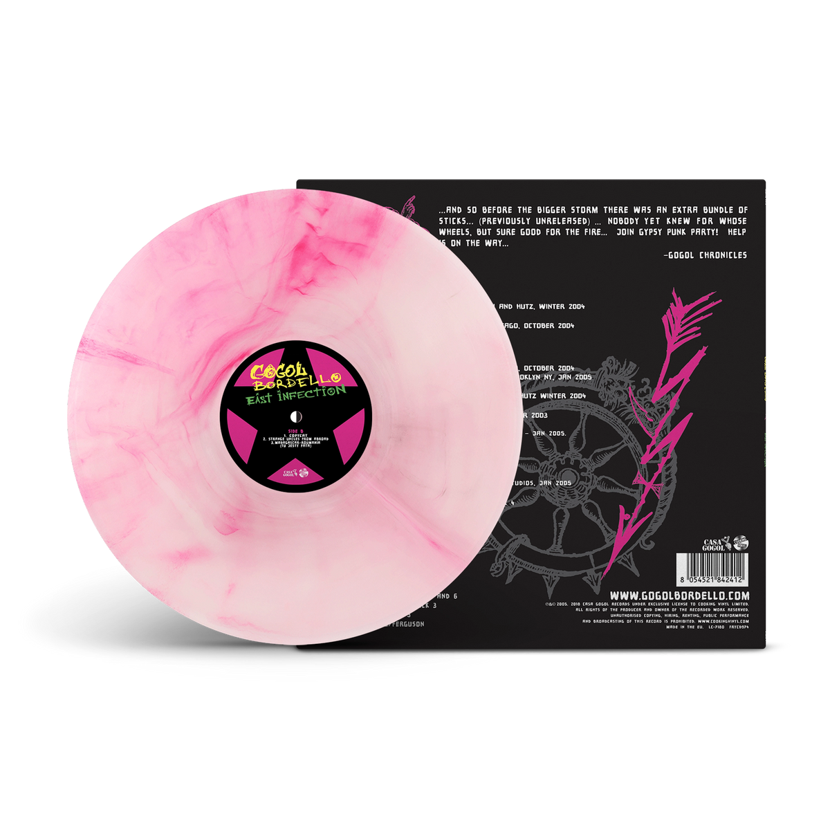 East Infection Transparent & Hot Pink Galaxy LP
