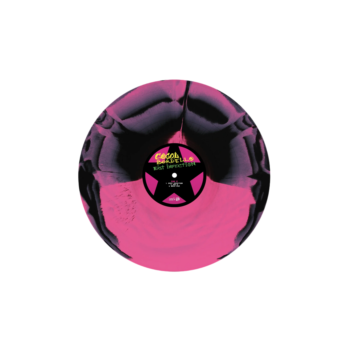 East Infection Hot Pink & Black A Side / B Side LP