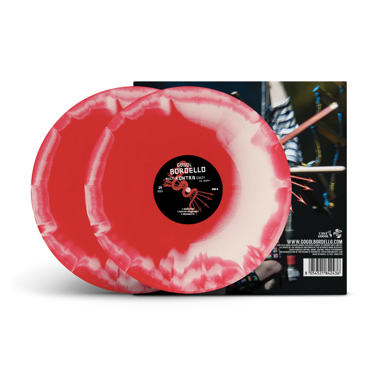 Multi Kontra Culti vs. Irony Red & White A Side / B Side Double LP