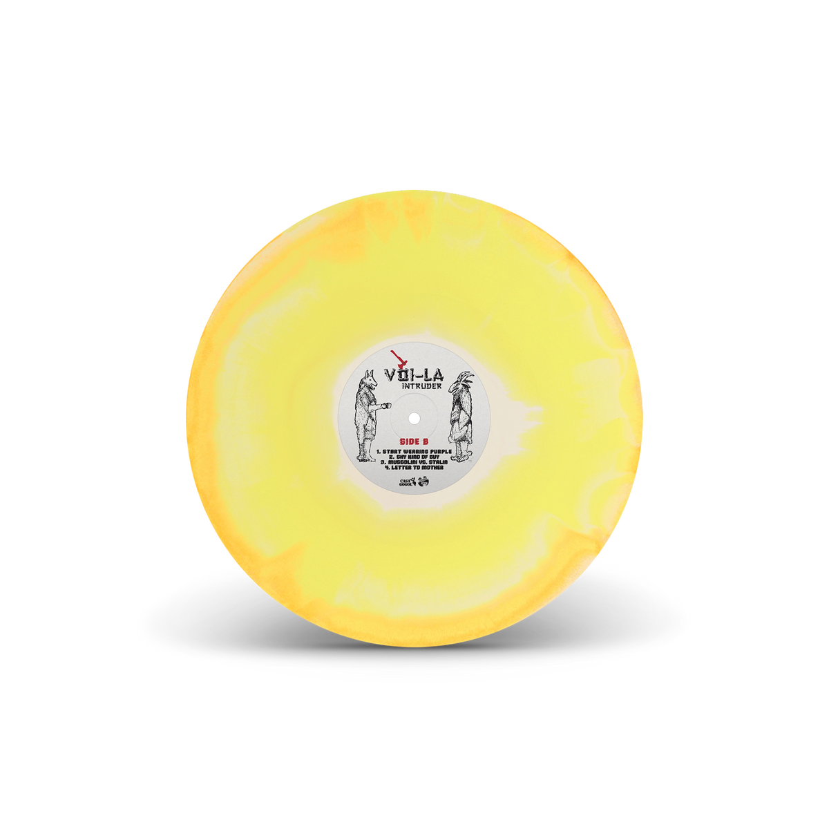 Voi-La Intruder Bone, Sunshine & Neon Orange Tri-Coloured A/B Side Double LP