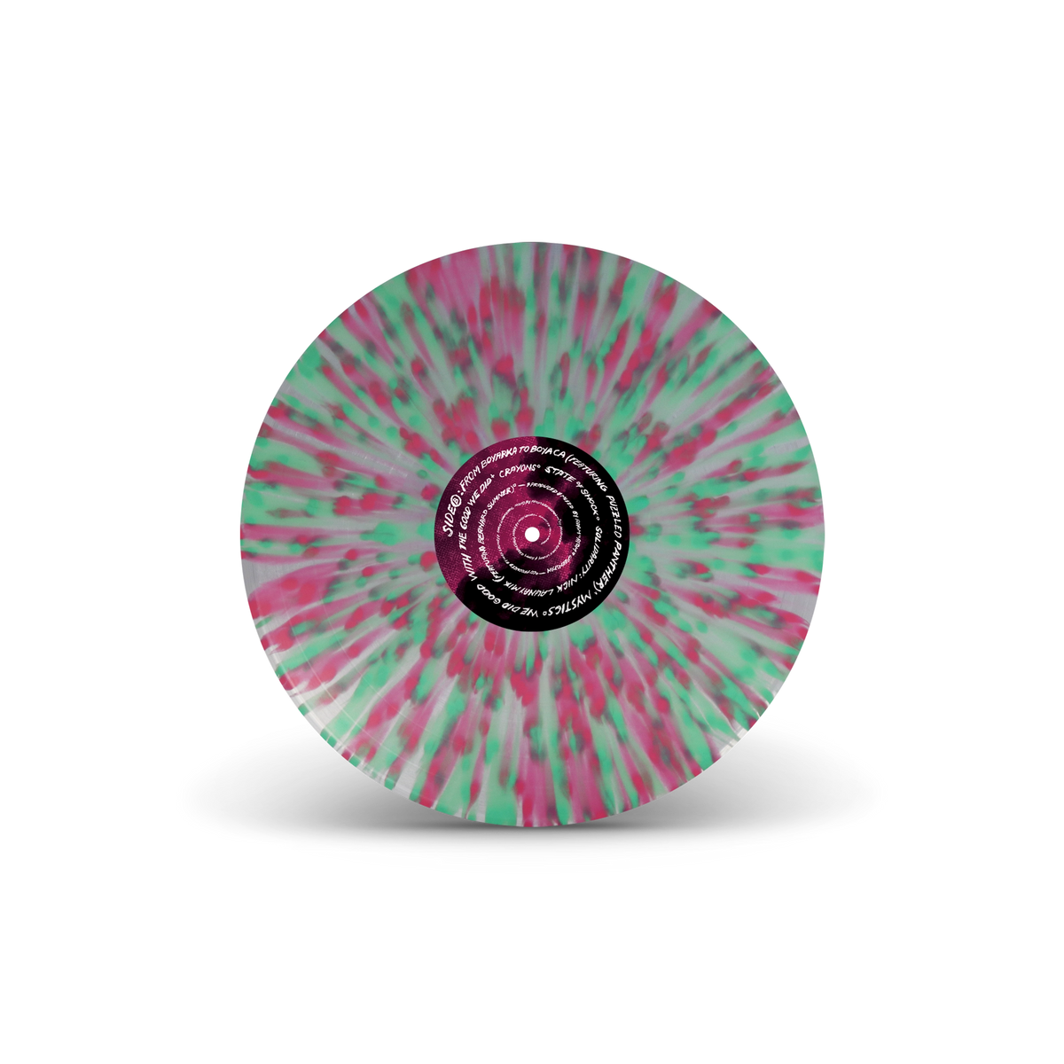We Mean It, Man! Clear w/ Hot Pink & Green Splatter LP w/ Alternate Artwork