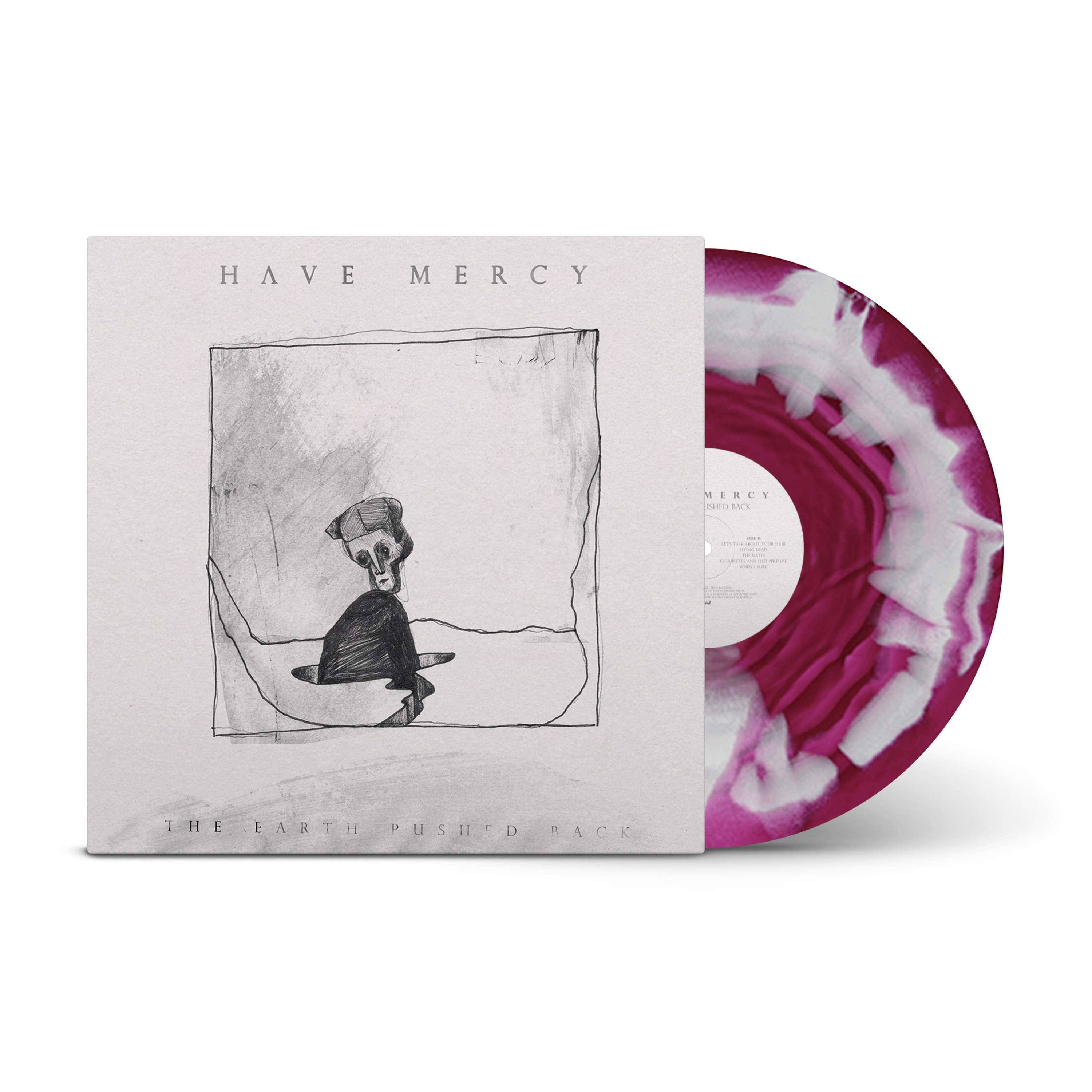 The Earth Pushed Back Transparent Magenta & Solid Bone A Side / B