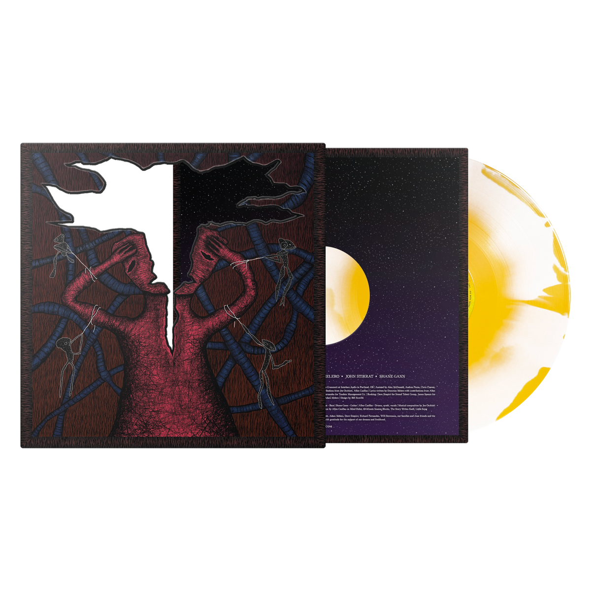 Divine Inner Tension Multi Layered Die-Cut Package with Yellow and White Ink Spot LP