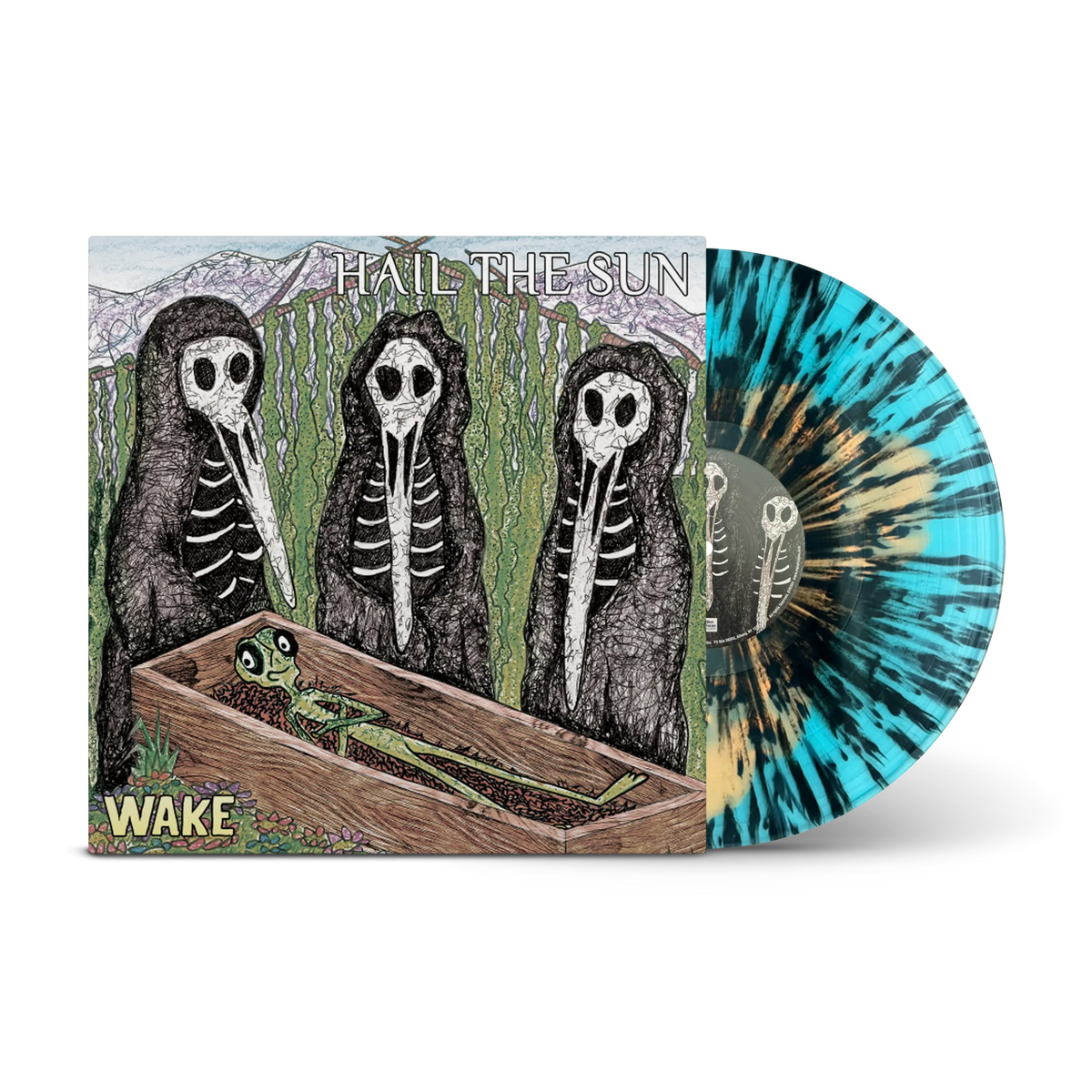Wake Orange & Blue A Side / B Side with Black Splatter LP