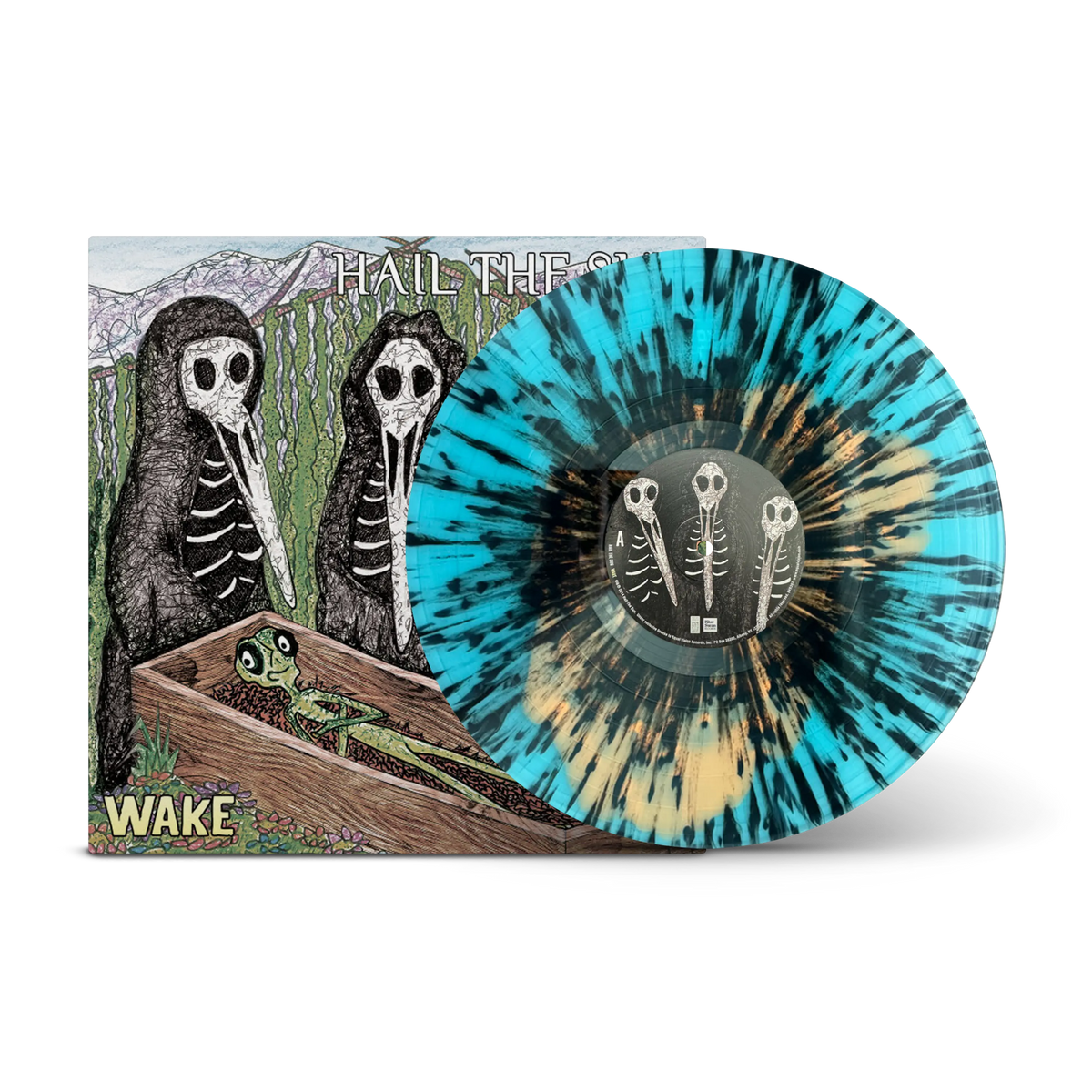 Wake Orange & Blue A Side / B Side with Black Splatter LP