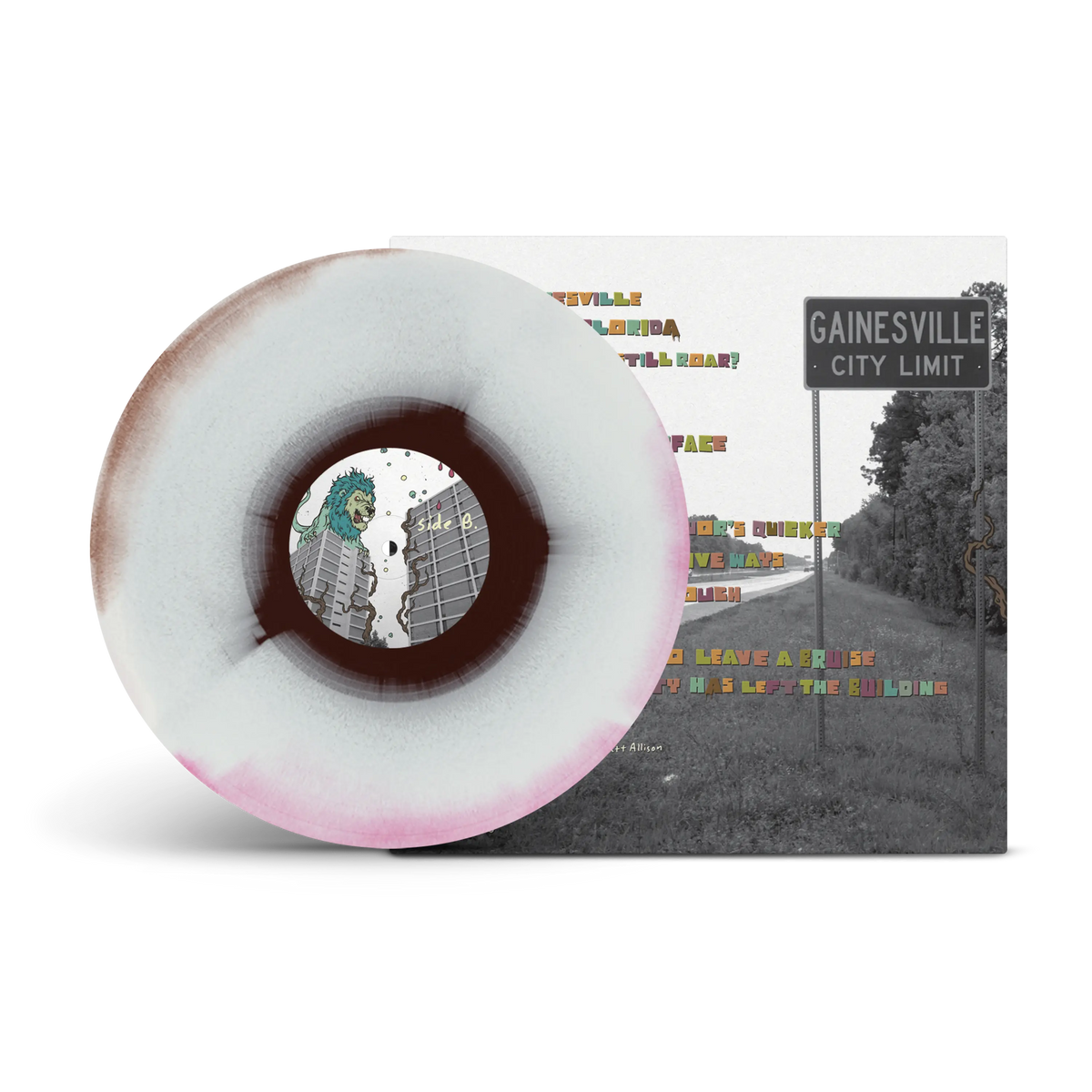 GNV FLA Hot Pink, White & Brown Tri-Coloured A/B Side LP (Forever Version)