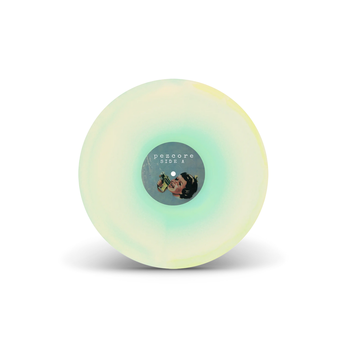Pezcore Yellow, Bone & Electric Blue Tri-Coloured A/B Side LP (Forever Version)