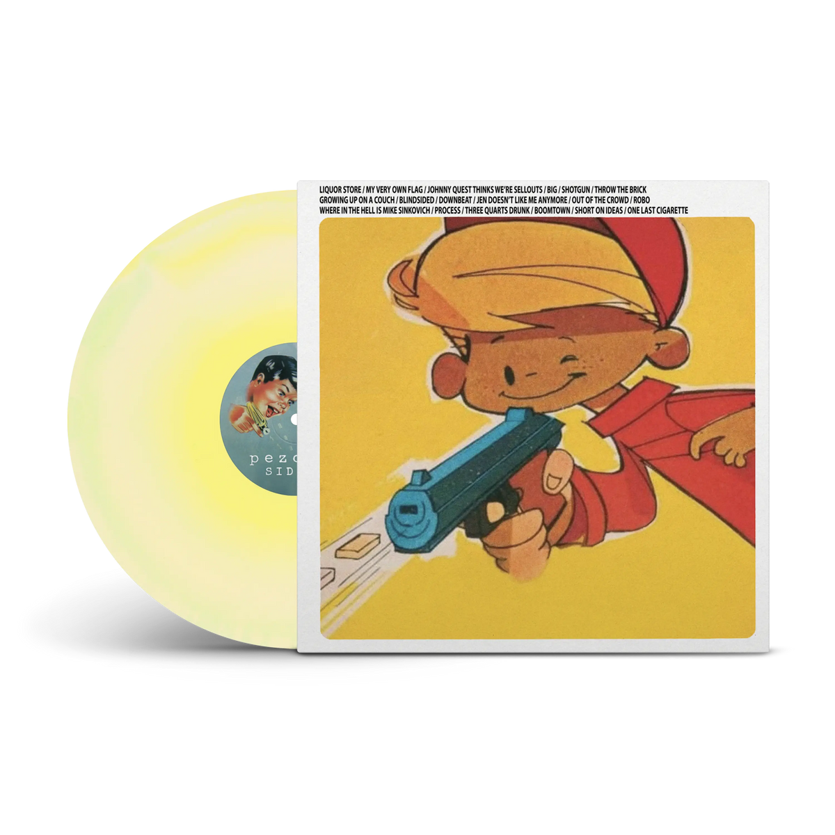 Pezcore Yellow, Bone & Electric Blue Tri-Coloured A/B Side LP (Forever Version)