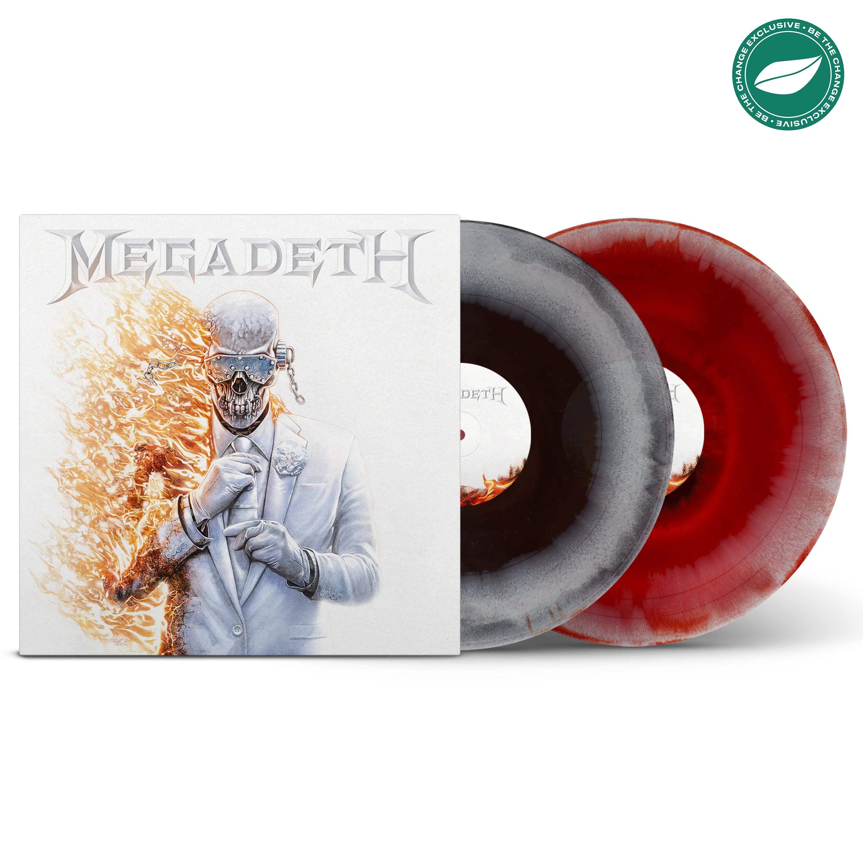 Megadeth Black Ice, Bone & Red Tri-Coloured Double LP – Rude