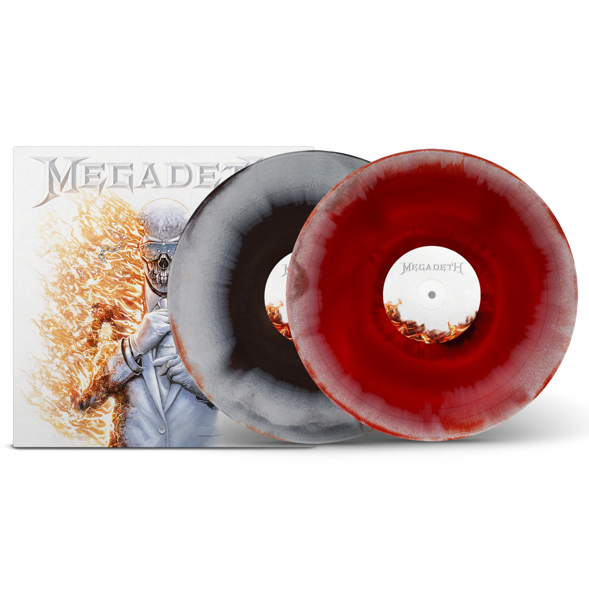 Megadeth Black Ice, Bone & Red Tri-Coloured Double LP
