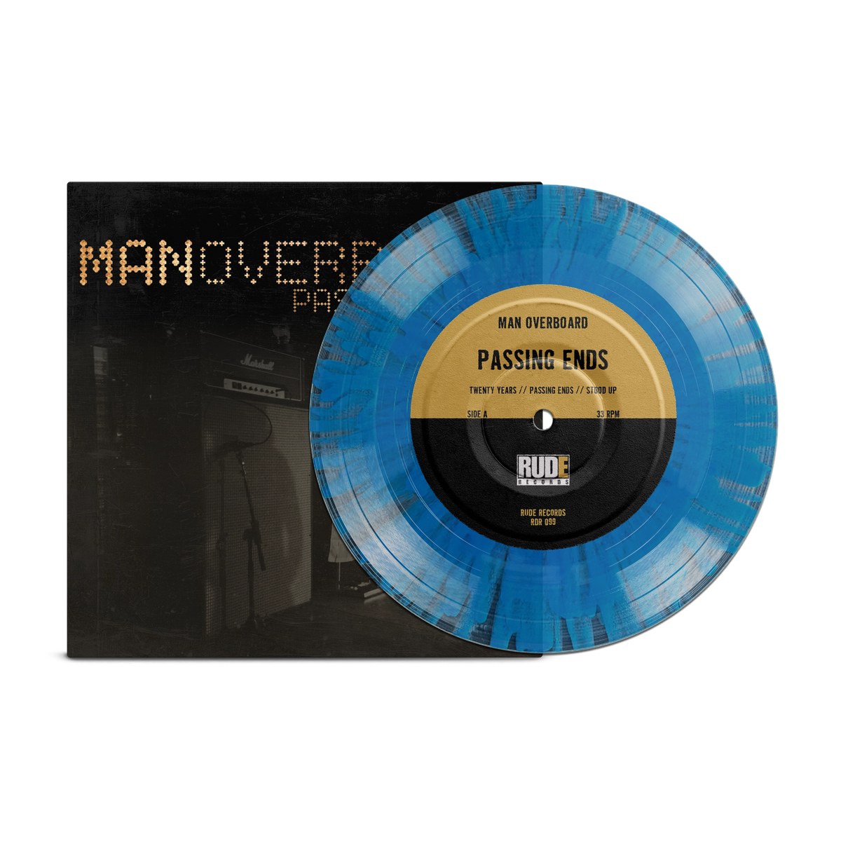 Passing Ends Clear with Blue Splatter 7" LP