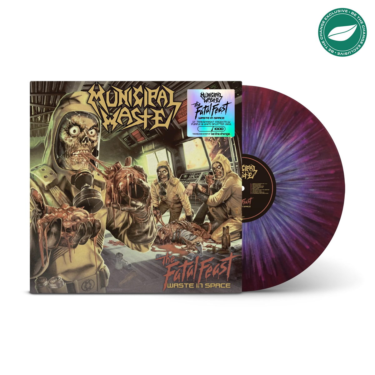 The Fatal Feast Transparent Magenta w/ Purple & White Splatter Vinyl LP