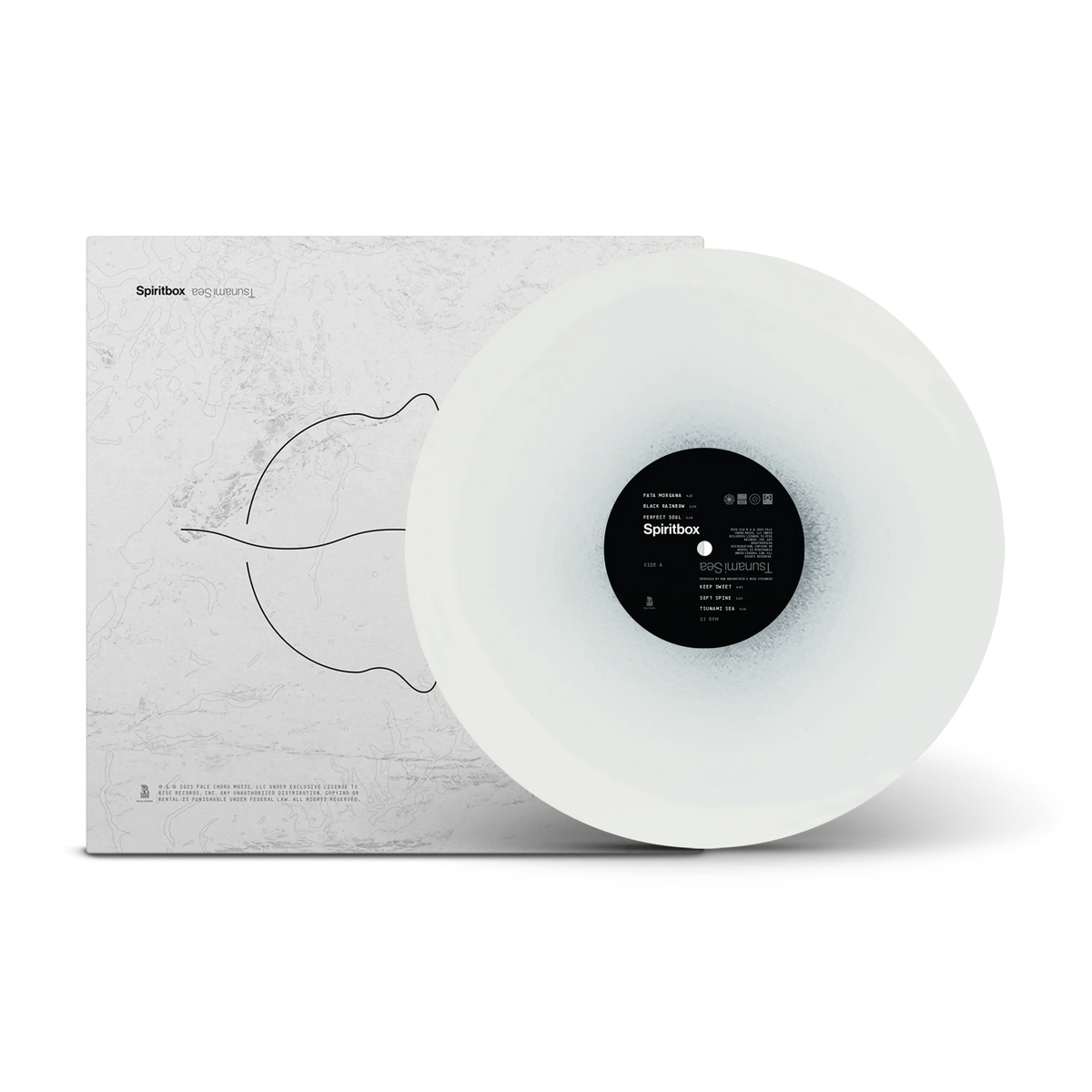 Tsunami Sea Black & Solid White Color in Color with Alternate Artwork LP