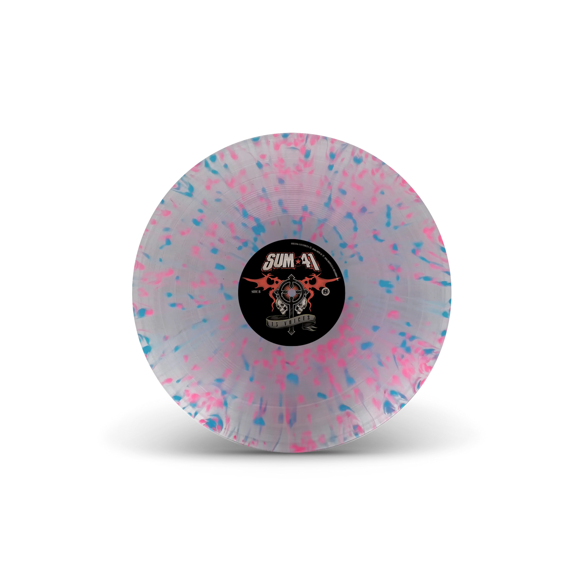 13 Voices Transparent w/ Pink & Light Blue Splatter LP