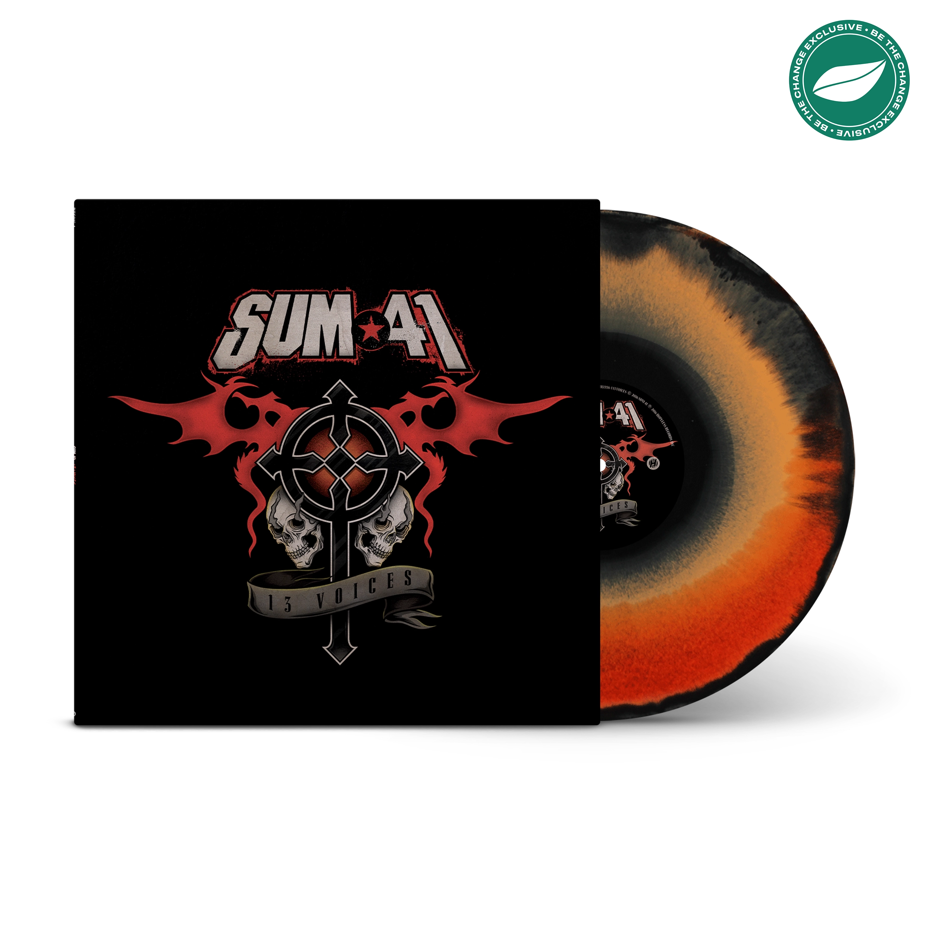 13 Voices Black, Orange & Transparent Red Tri-Coloured A/B Side LP