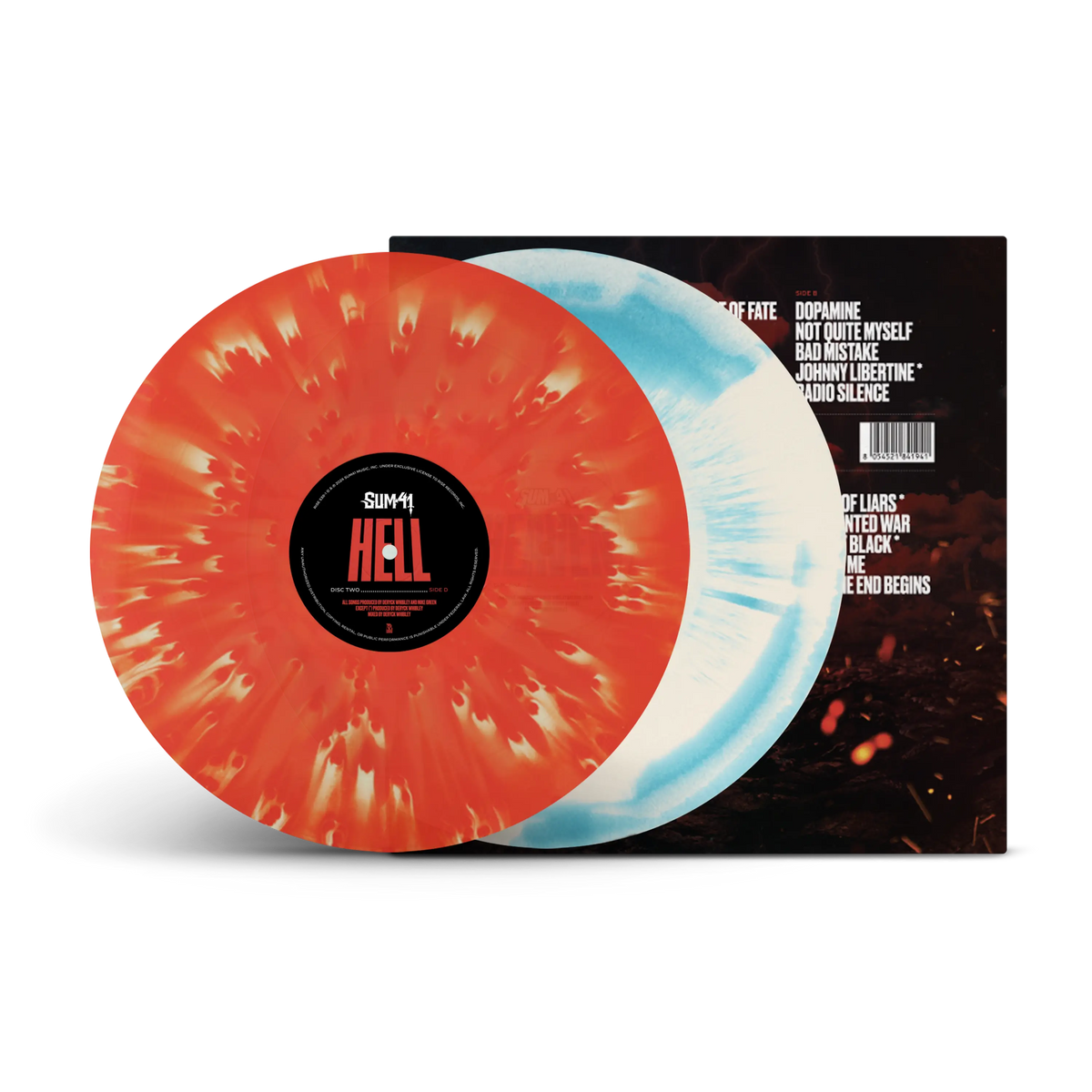 Heaven :x: Hell Sea Blue & White + Red & Coke Bottle A/B Side Double LP