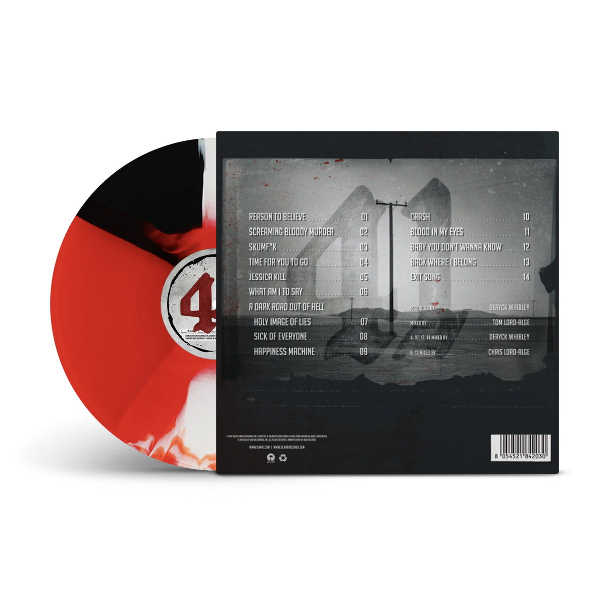 Screaming Bloody Murder Red, Black & White Twist LP