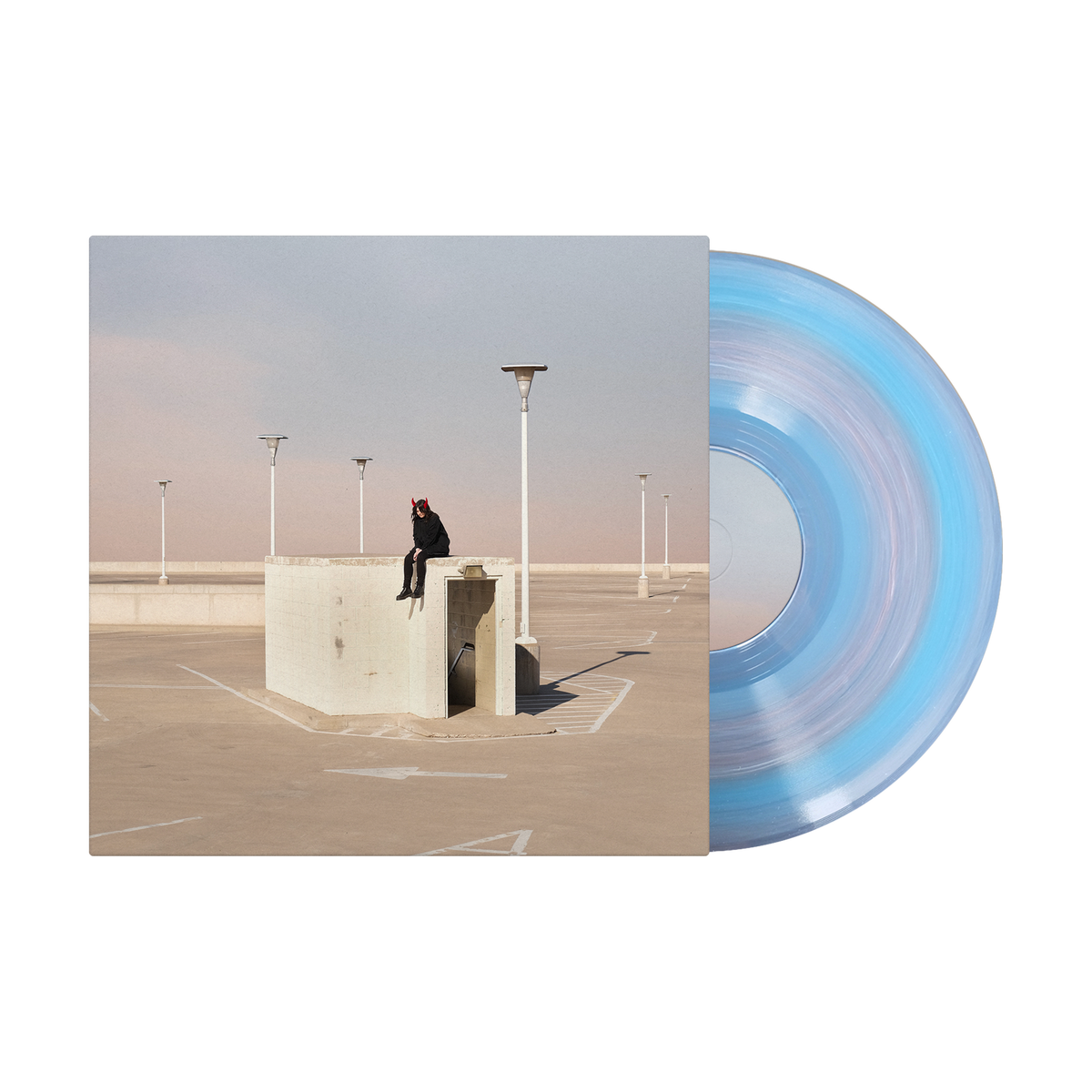 somebody in hell loves you Pink & Light Blue Nebula LP