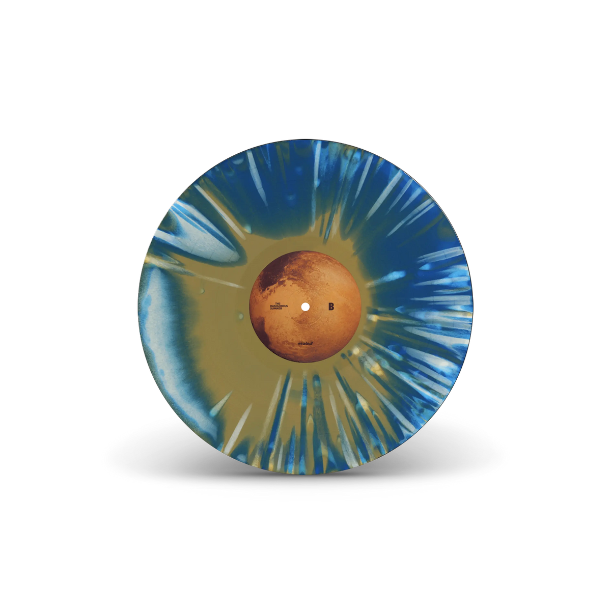 Gravity Tri-Coloured A Side / B Side Cream, Blue & Mustard LP