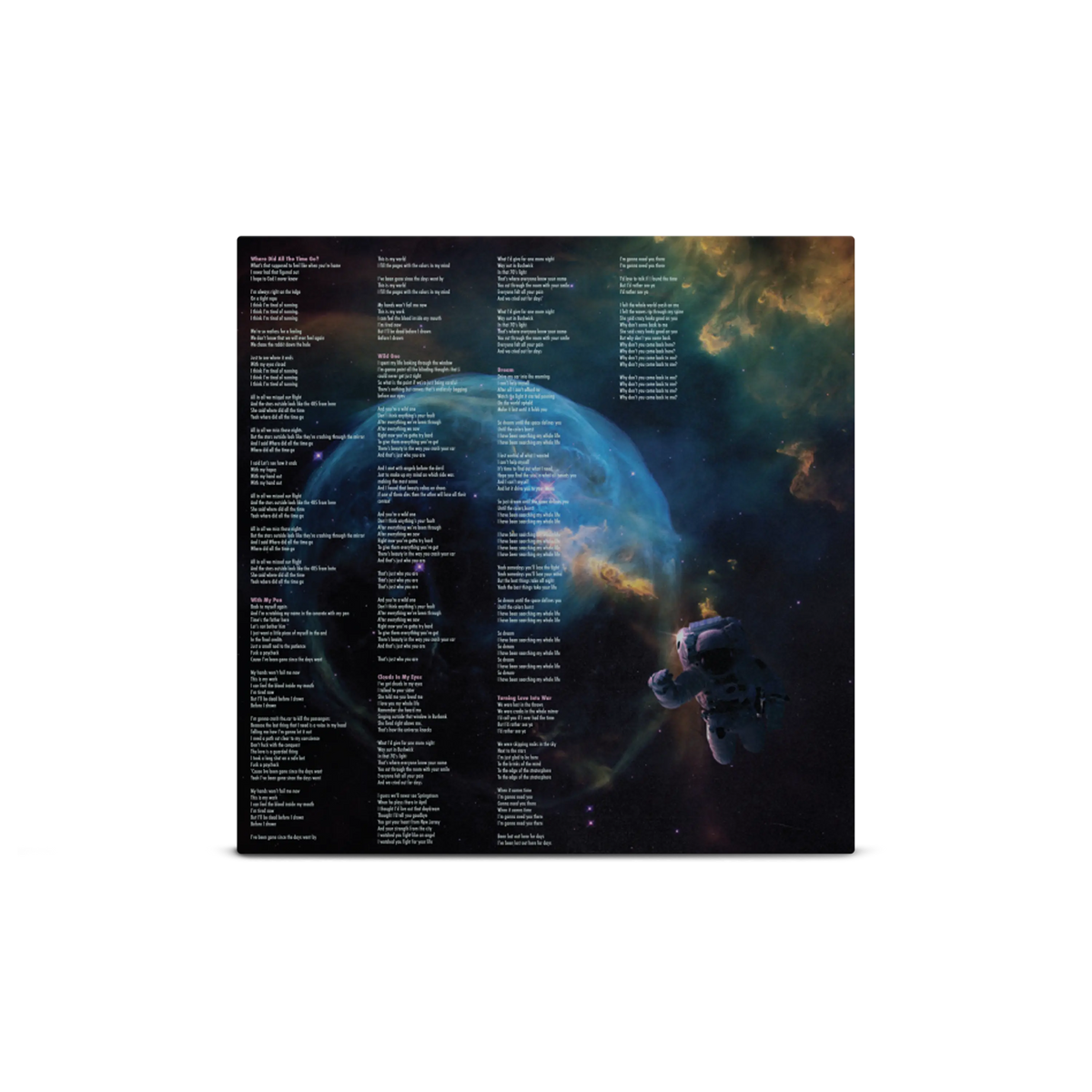 Gravity Tri-Coloured A Side / B Side Cream, Blue & Mustard LP