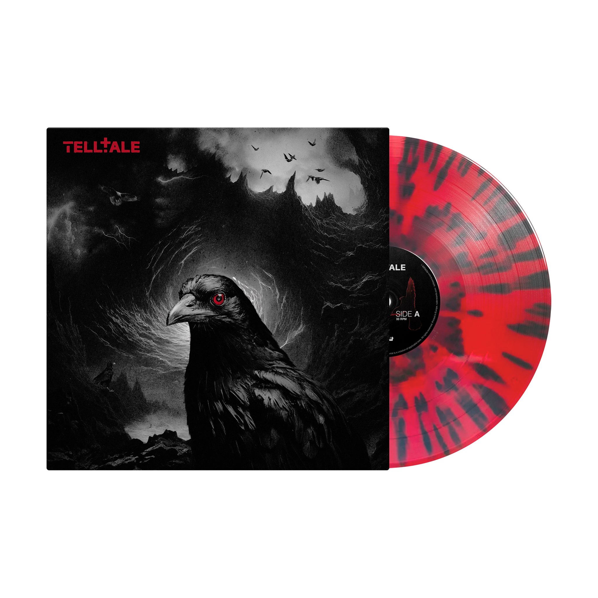 Telltale Transparent Red w/ Black Splatter Vinyl LP
