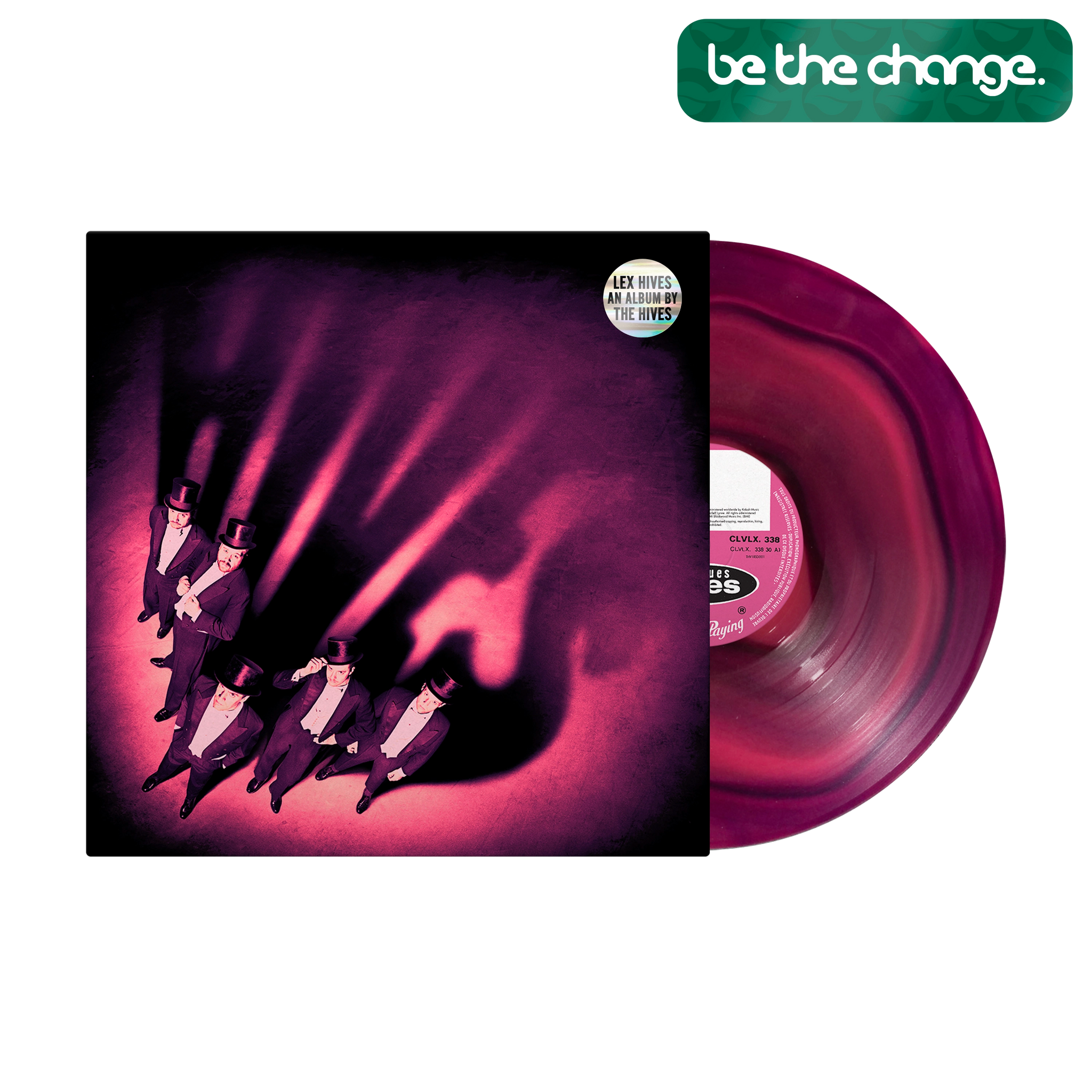 Lex Hives Magenta & Pink Ink Spot Vinyl LP