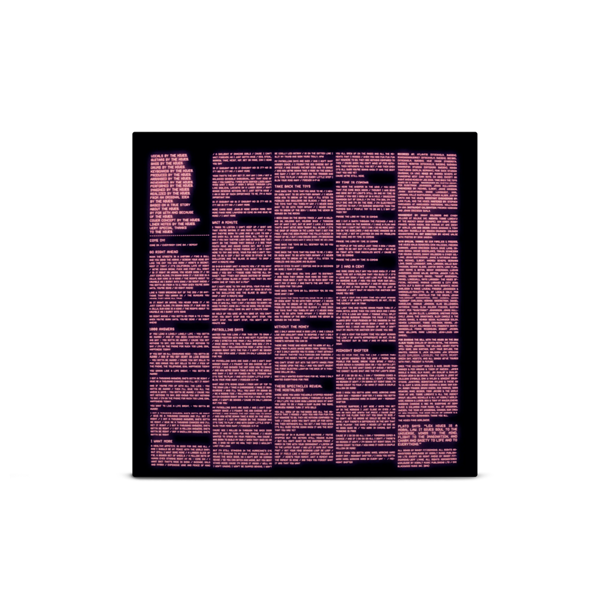 Lex Hives Magenta & Pink Ink Spot LP