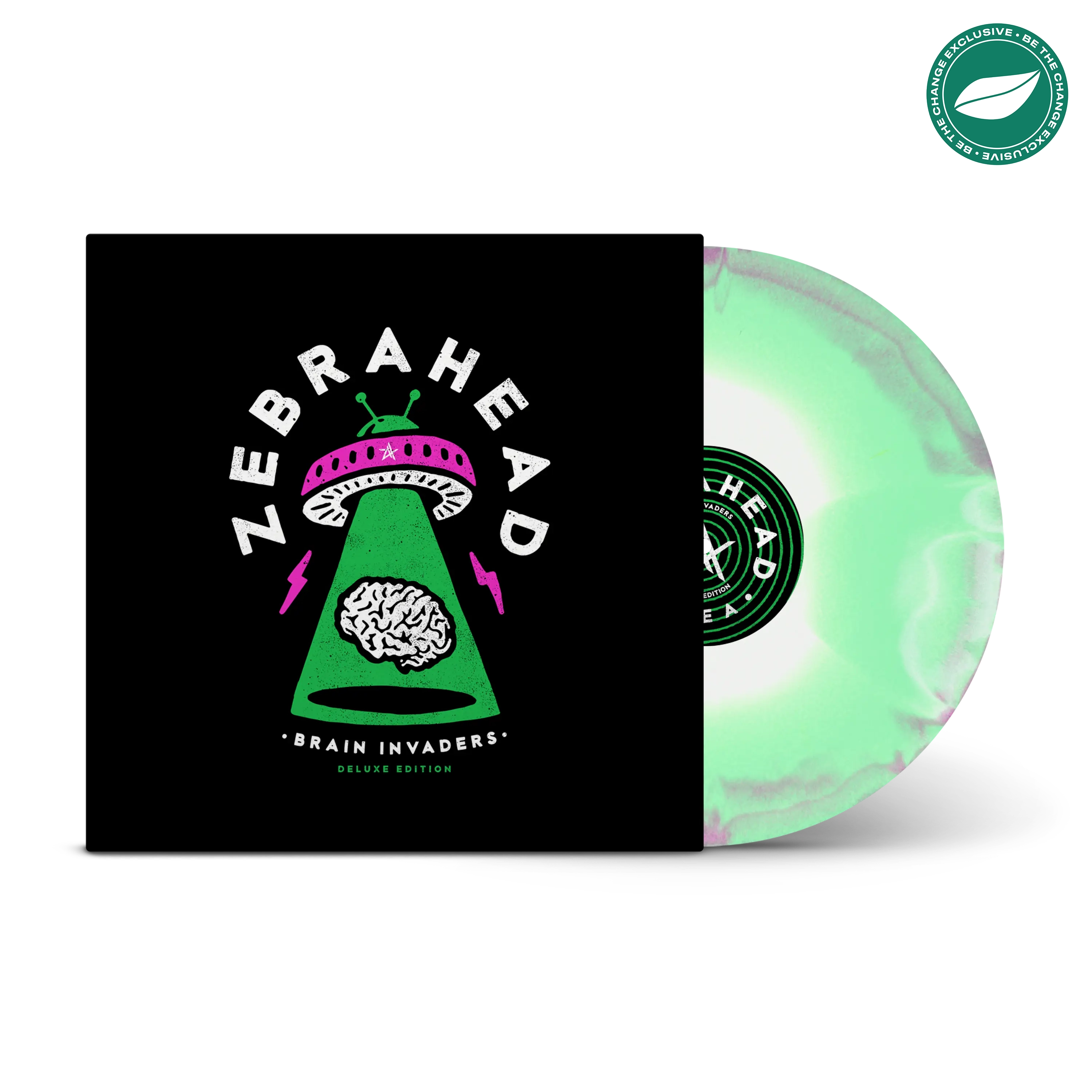 Brain Invaders (Deluxe Edition) Green, White & Purple Tri-Coloured