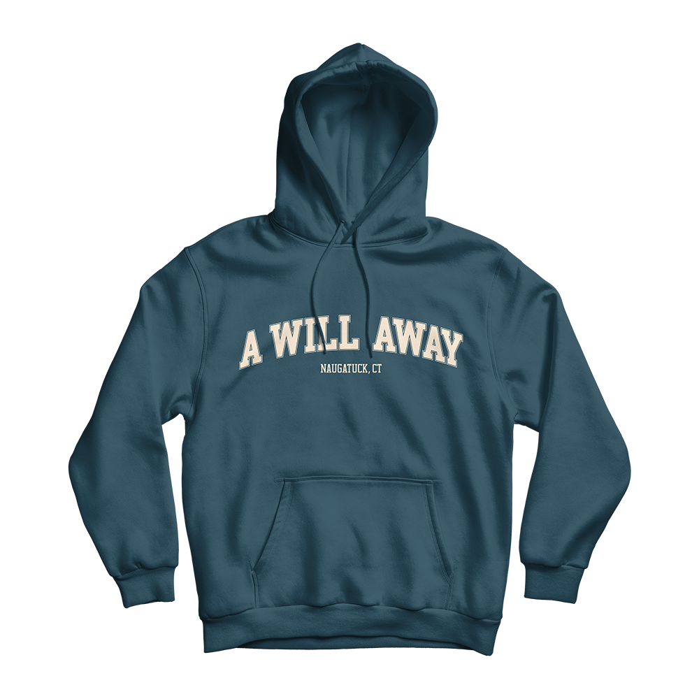 College Logo Turquoise Hoodie