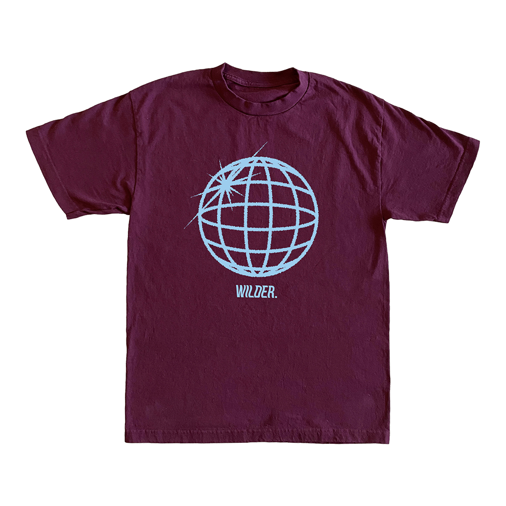 Disco Ball Burgundy T-Shirt
