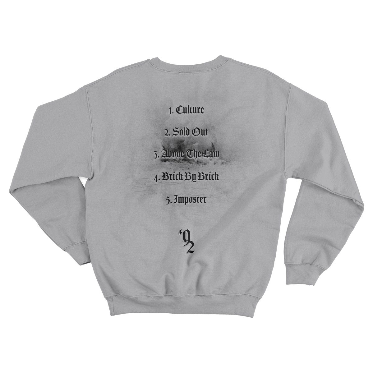 '92 San Andreas Light Grey Crewneck