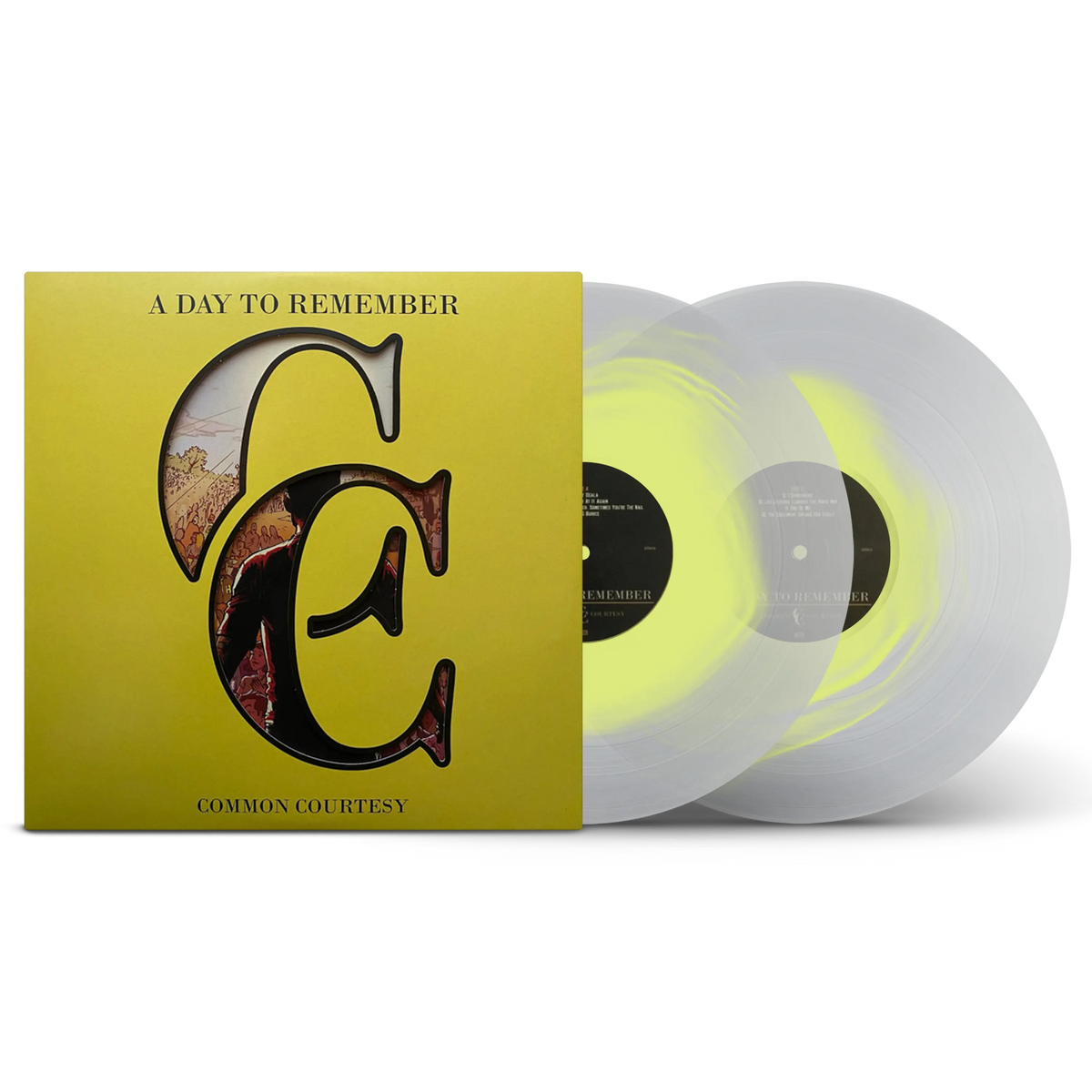 Common Courtesy Lemon in Milky Clear Color in Color Double LP