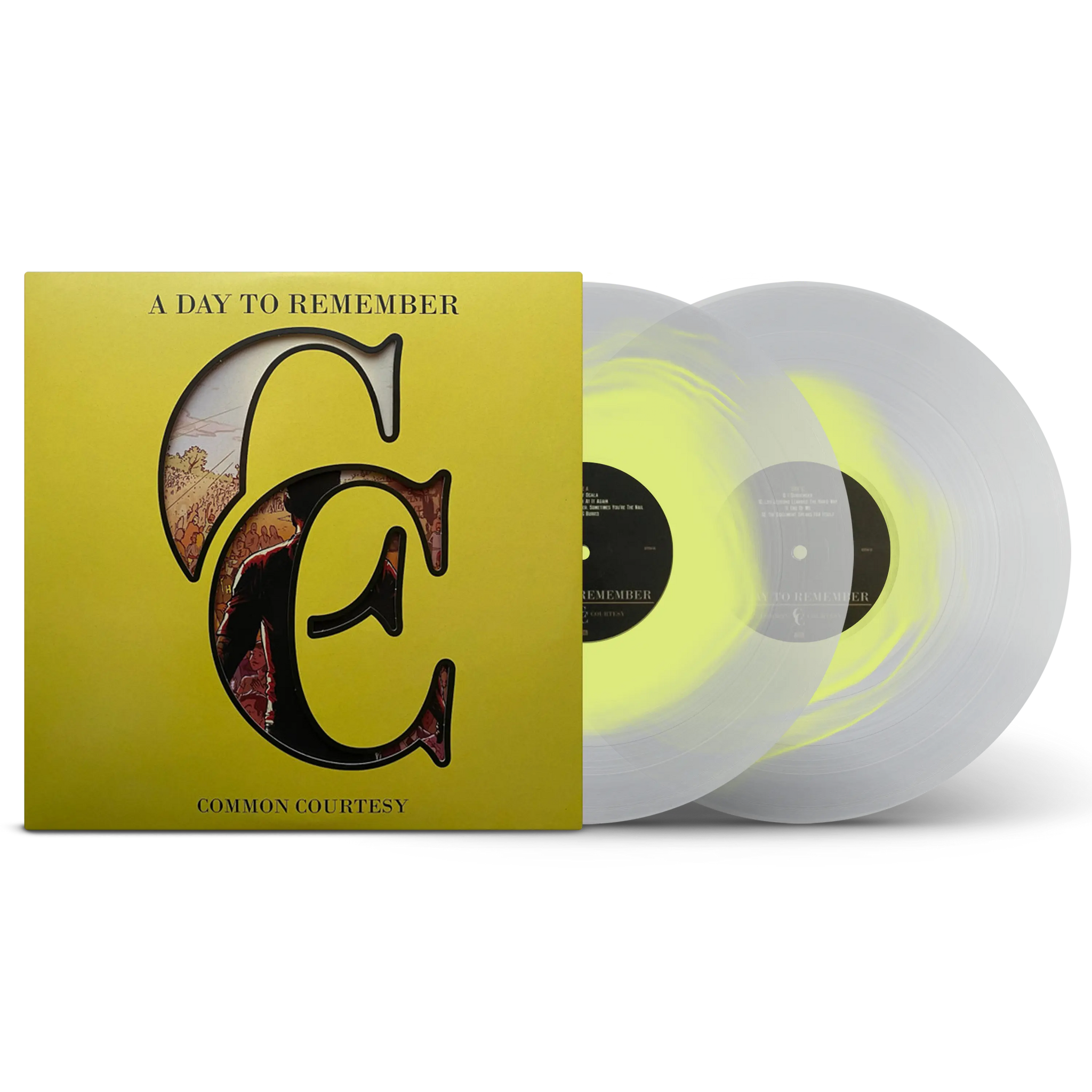Common Courtesy Lemon in Milky Clear Color in Color Double LP