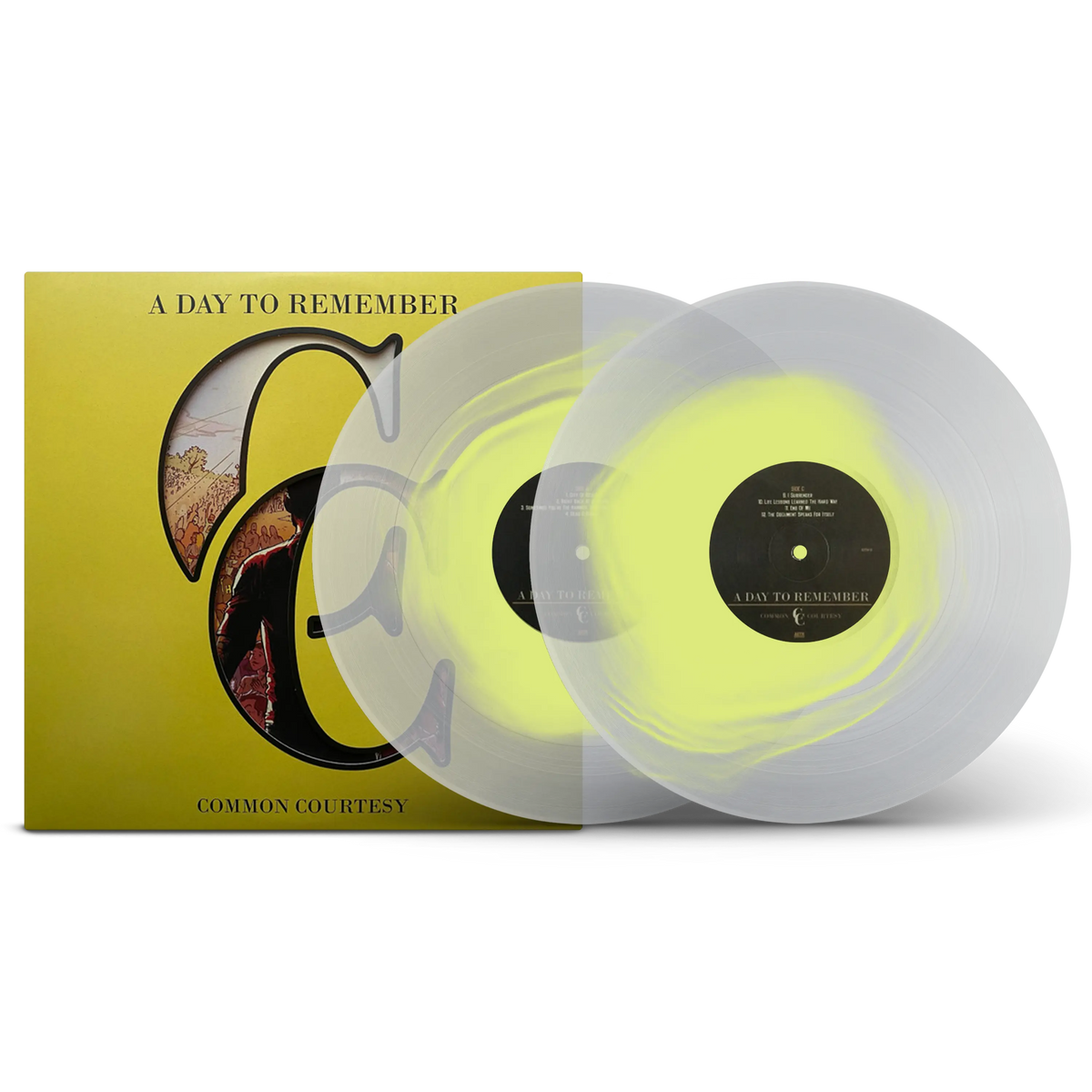 Common Courtesy Lemon in Milky Clear Color in Color Double LP