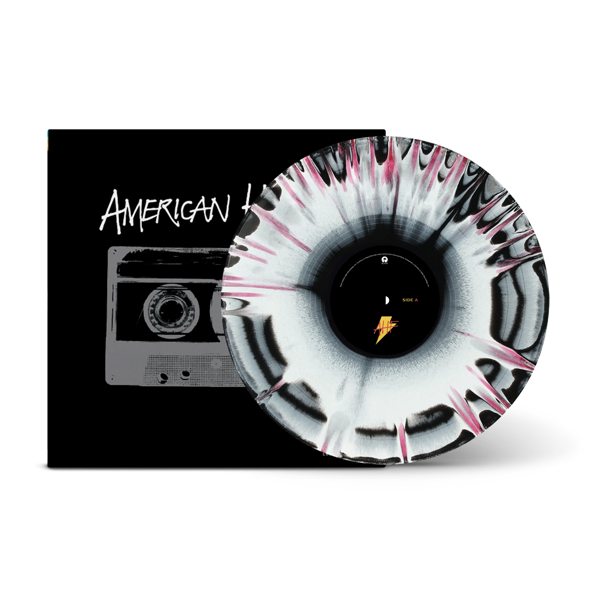 American Hi-Fi Tri-coloured A Side/B Side Pink, White & Black LP