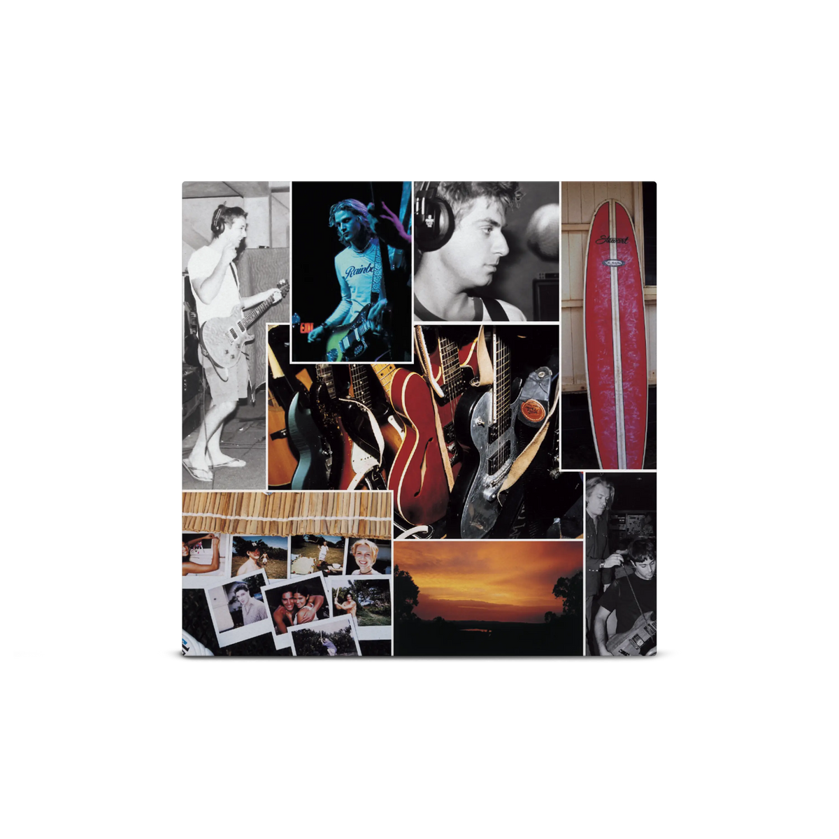 American Hi-Fi Tri-coloured A Side/B Side Pink, White & Black LP