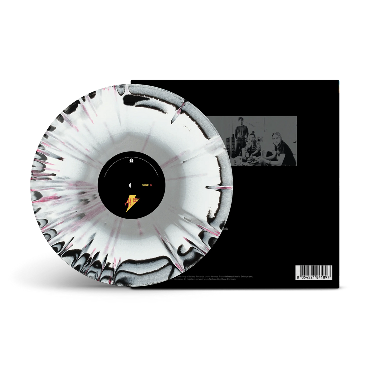 American Hi-Fi Tri-coloured A Side/B Side Pink, White & Black LP