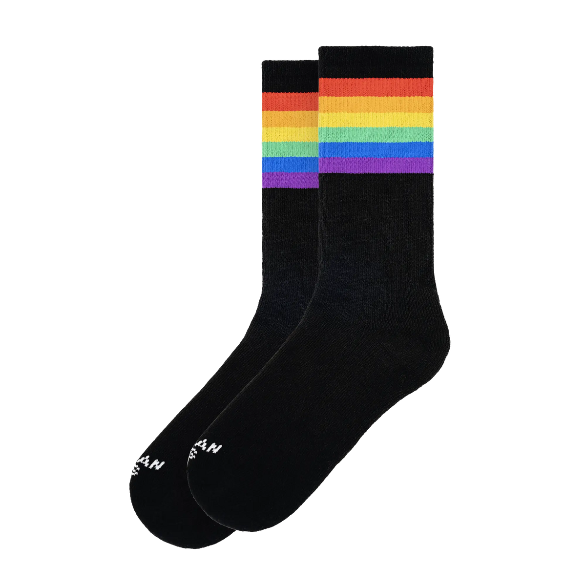 American Socks: Rainbow Pride (Black) – Mid High