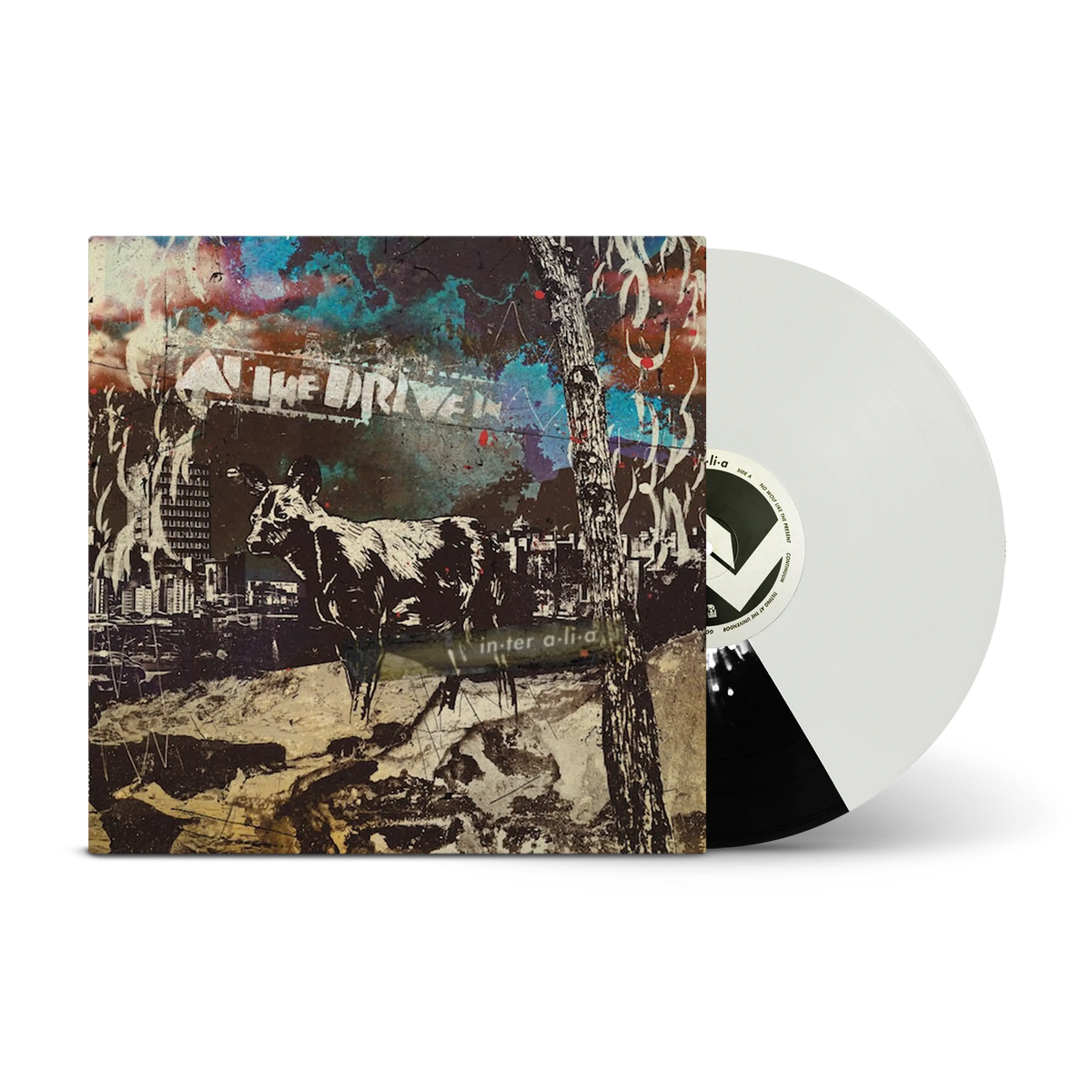 in•ter a•li•a Bone / Black with Bone Splatter Split LP