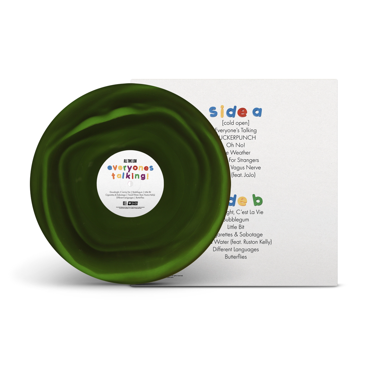 Everyone's Talking! Transparent Swamp Green & Opaque Green A/B Side with Alternate Artwork LP