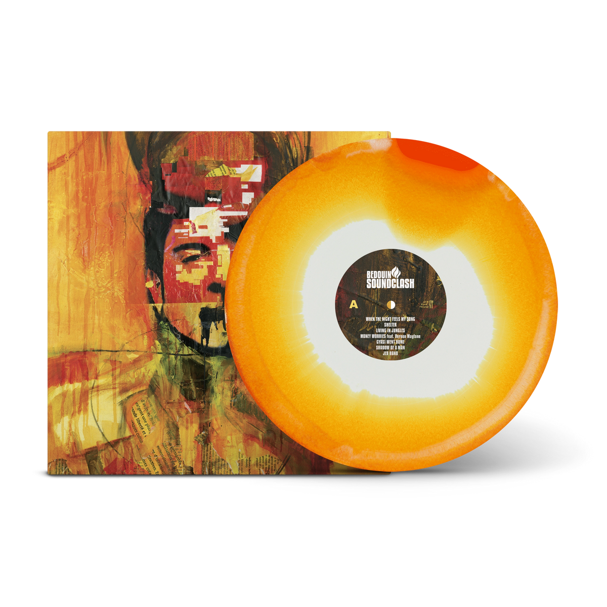 Sounding A Mosaic White, Orange Crush & Grimage Purple Tri-Coloured A/B Side LP