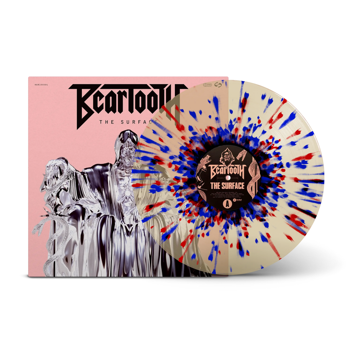 The Surface Clear with Red, White, Blue Splatter LP