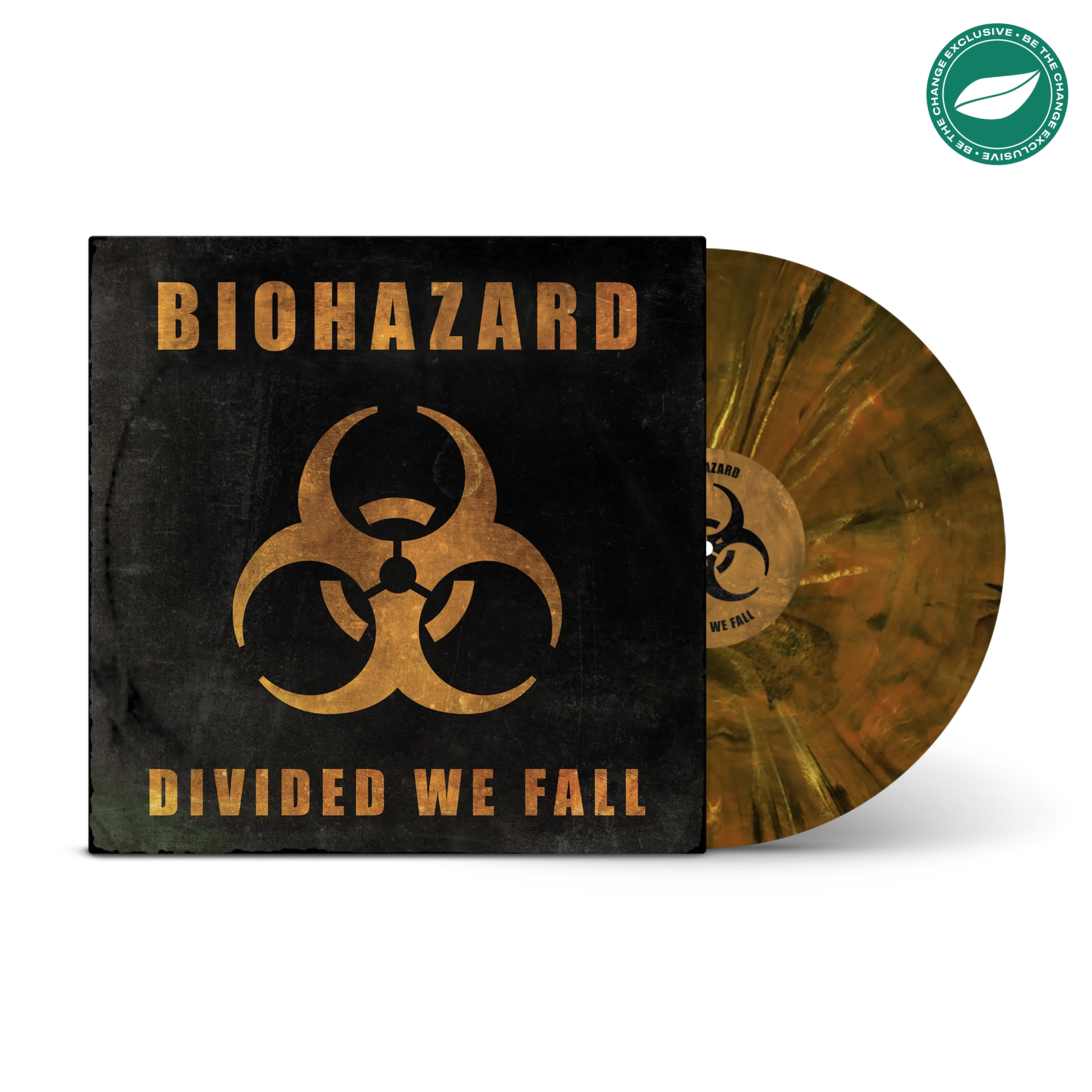 Divided We Fall Orange Crush, Black, White Marbled LP – Rude